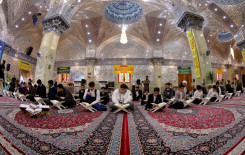 طلبة حفظ القرآن الكريم في كربلاء يتشرّفون بزيارة الإمامين العسكريين (عليهما السلام)