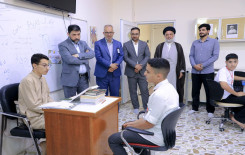 رئيس المجمع العلمي يطلع على سير الدورات القرآنية في قضاء الهندية