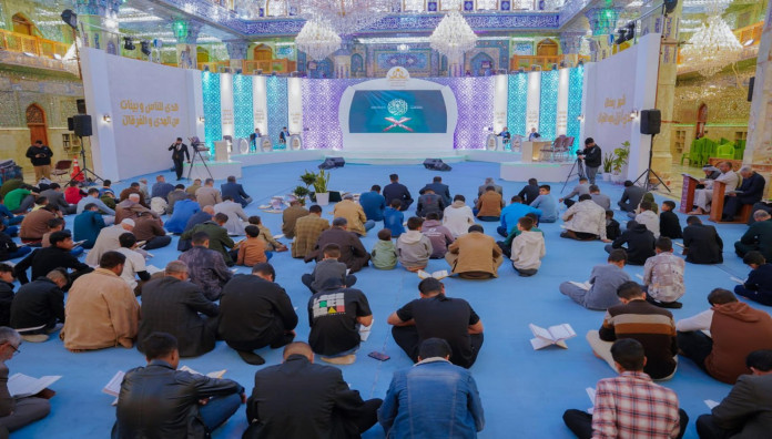 ضمن فعاليات ملتقى النورين.. أساتذة جامعات يشاركون في الختمة القرآنية الرمضانية في بابل