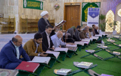 المجمع العلمي وقسم مقام الإمام المهدي (عجّل الله فرجه) يقيمان ختمة قرآنية رمضانية تعليمية للزائرين