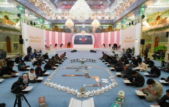 ضمن فعاليات ملتقى النورين.. قرّاء العتبة العسكرية المقدسة يشاركون في الختمة القرآنية المركزية في بابل