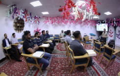 دروس عملية ونظرية تشهدها دورة ربيع القرآن التي يقيمها المجمع العلمي في كربلاء